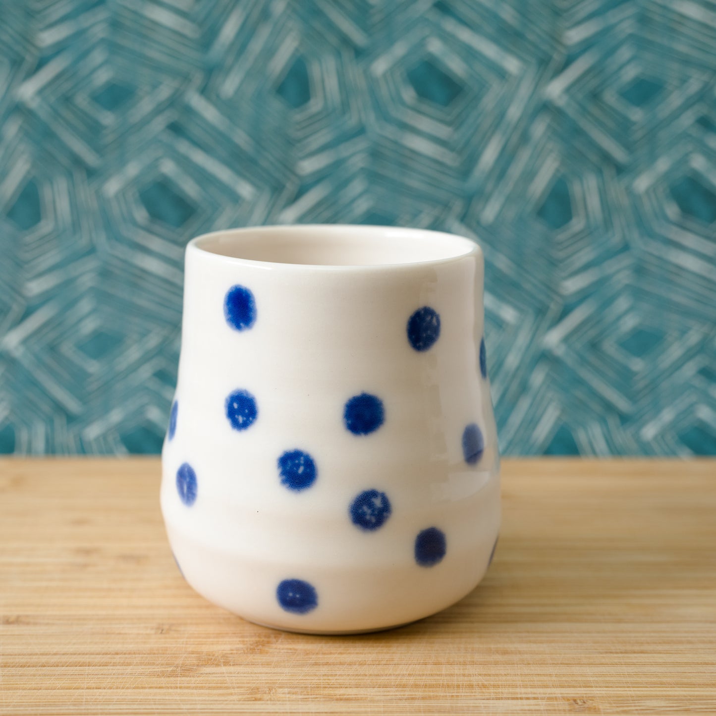 Blue dots mug (#31)