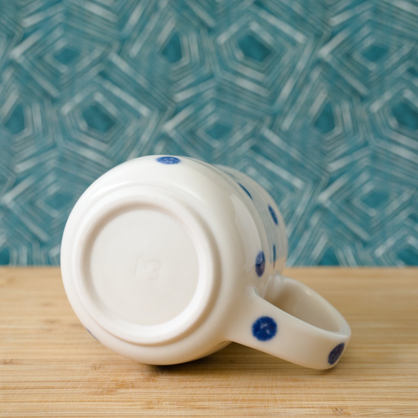 Blue dots mug (#31)