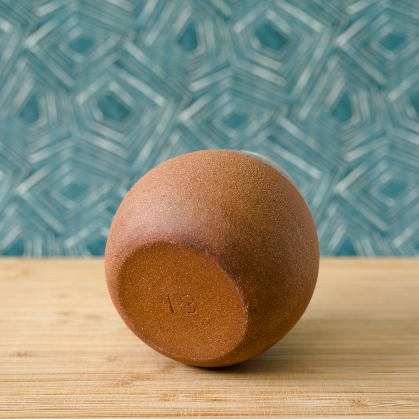 Red clay bud vase (#33)