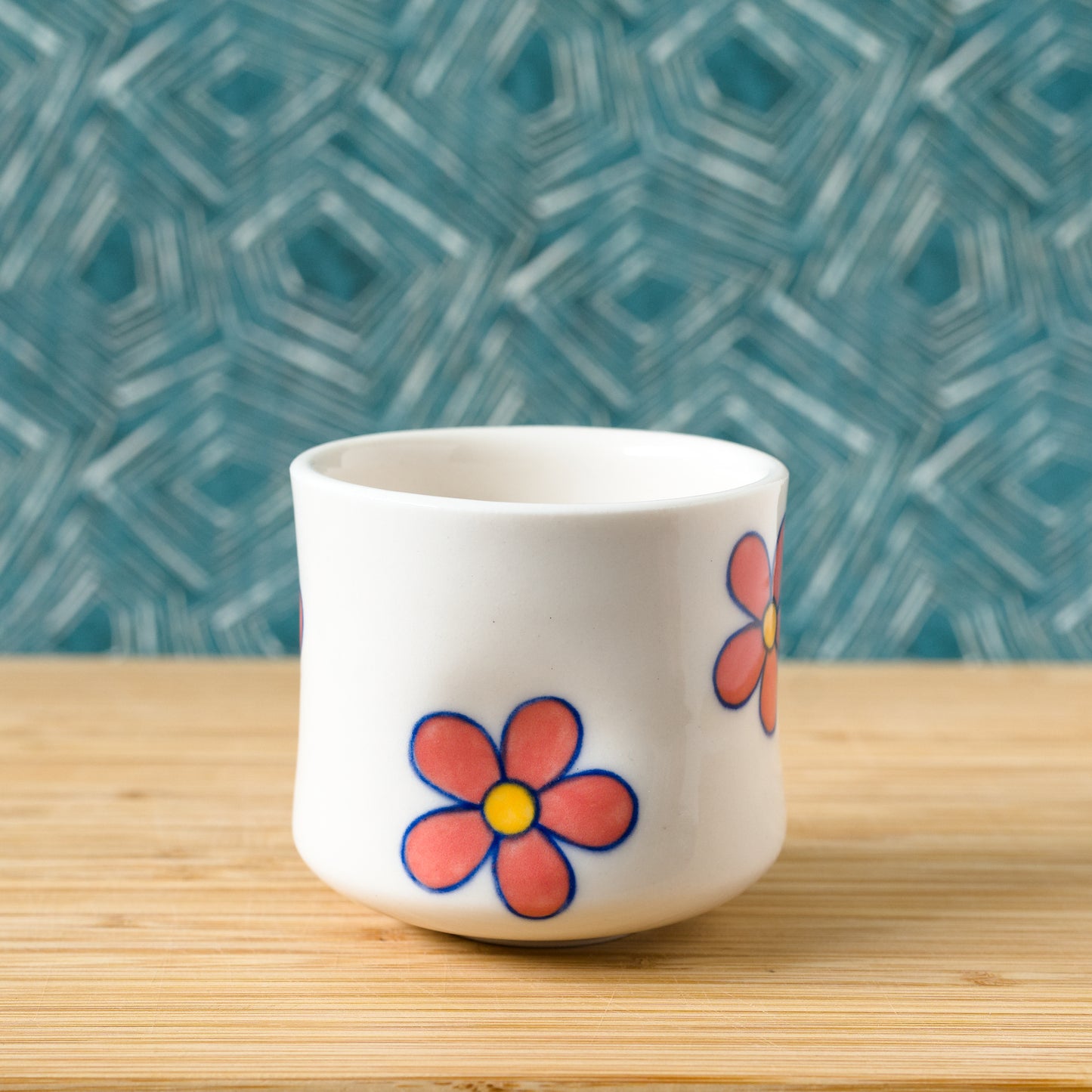 Red flowers cup (#55)