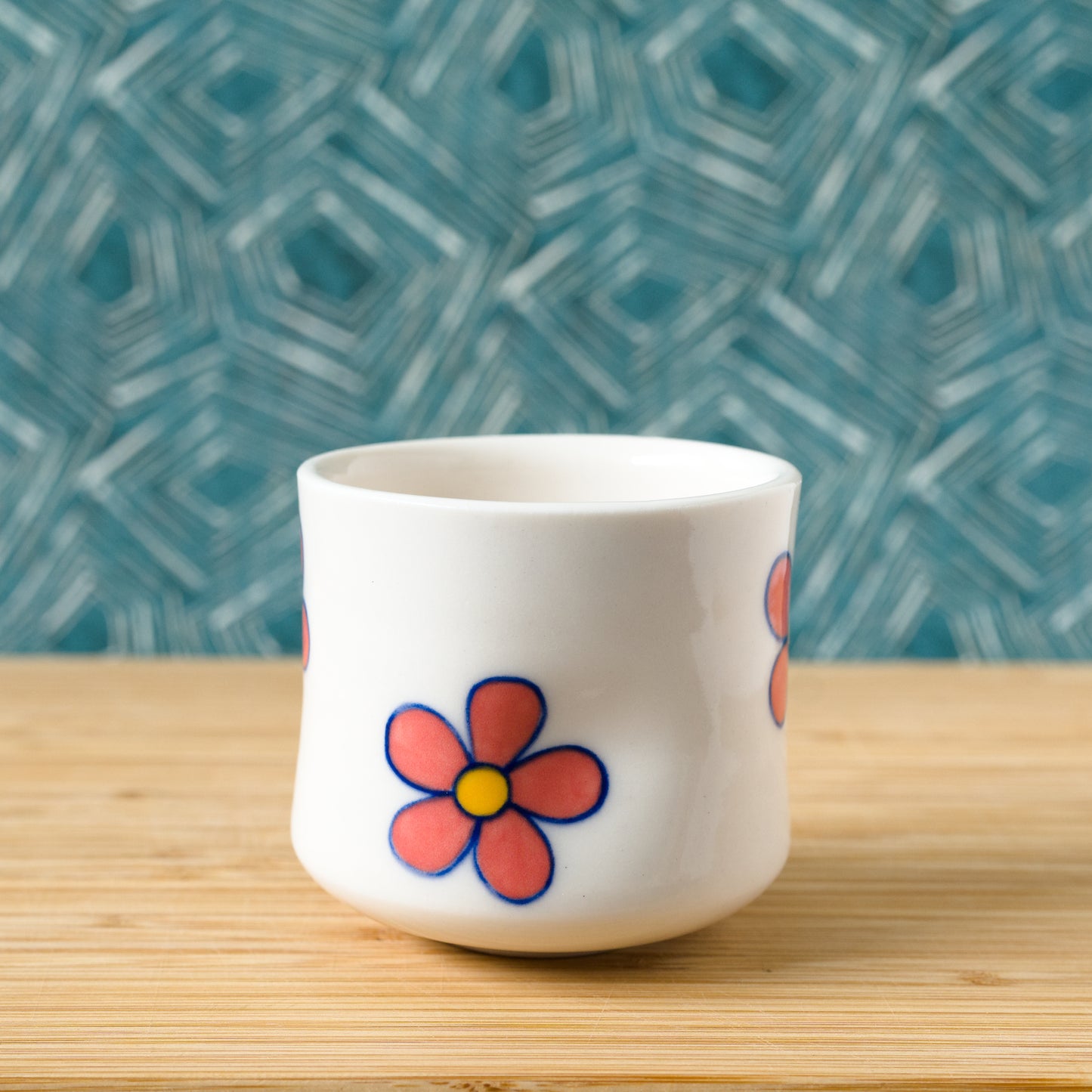 Red flowers cup (#55)