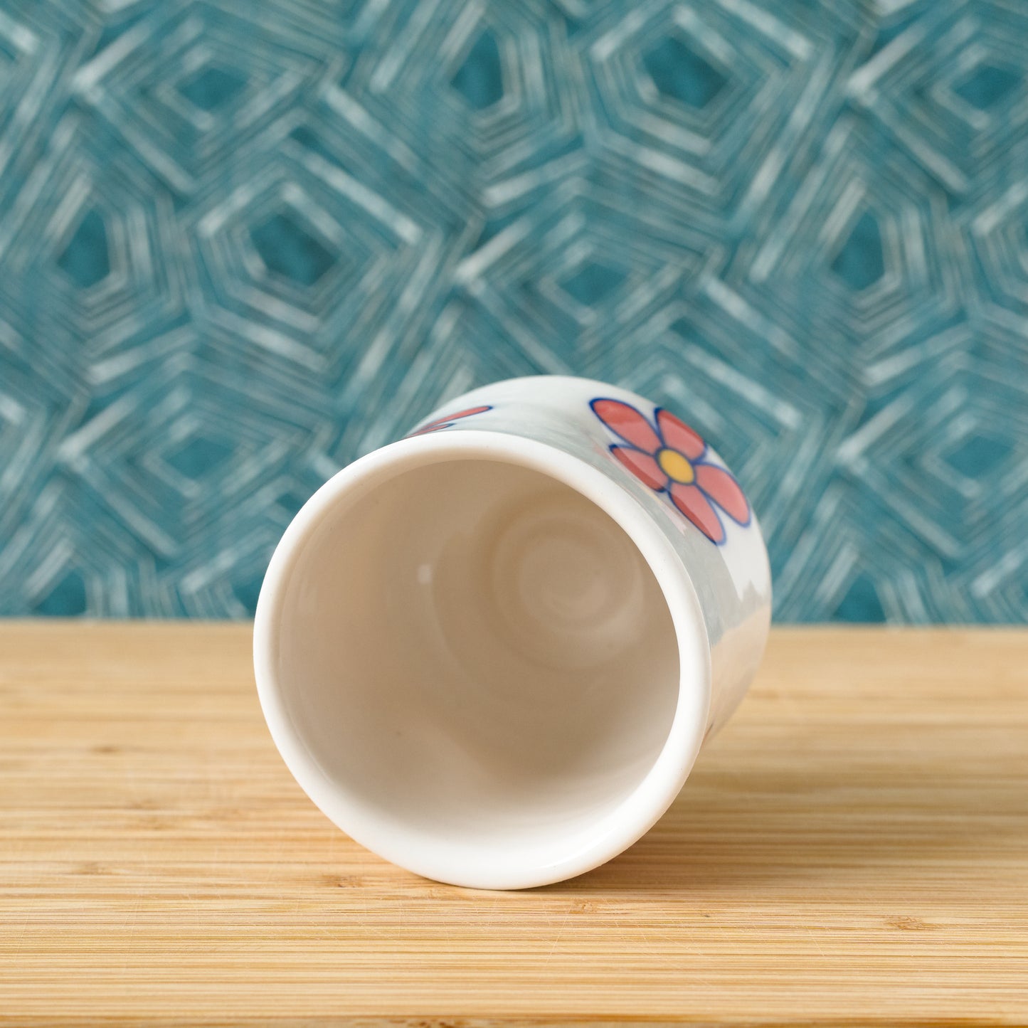 Red flowers cup (#55)