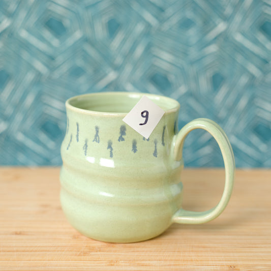 Green swirly mug (#9)