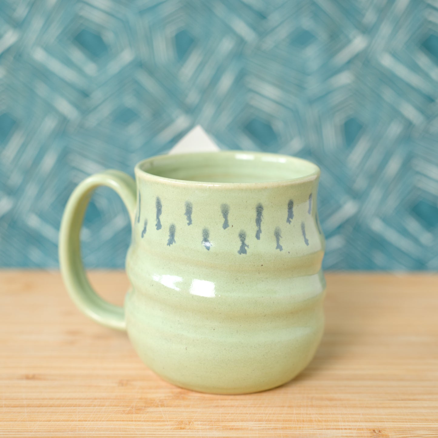 Green swirly mug (#9)