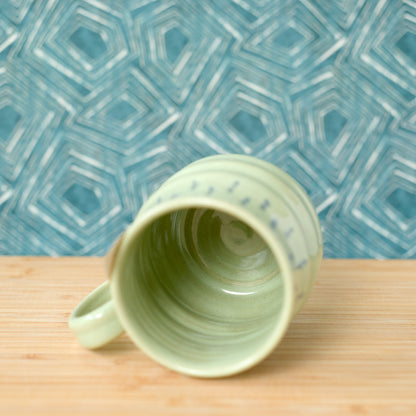 Green swirly mug (#9)