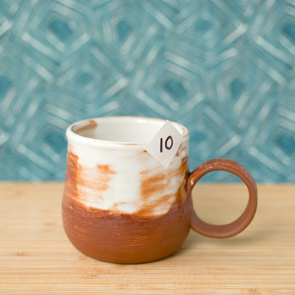 Rustic white cup (#10)