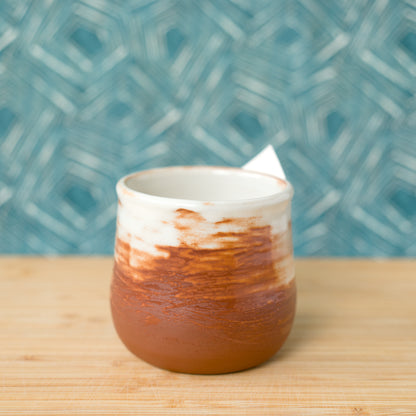 Rustic white cup (#10)